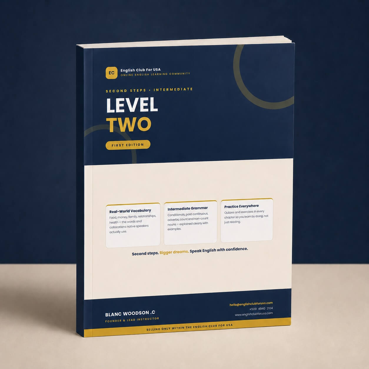 Cover of Level Two: Second Steps — Speak English More Naturally (First Edition)